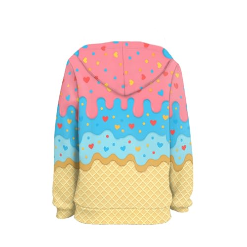 Image of Coloranimal Unisex Girls and Boys Long Sleeve Hoodies Hoody Athletic Pullover Sweatshirts Tops Age 6-16year