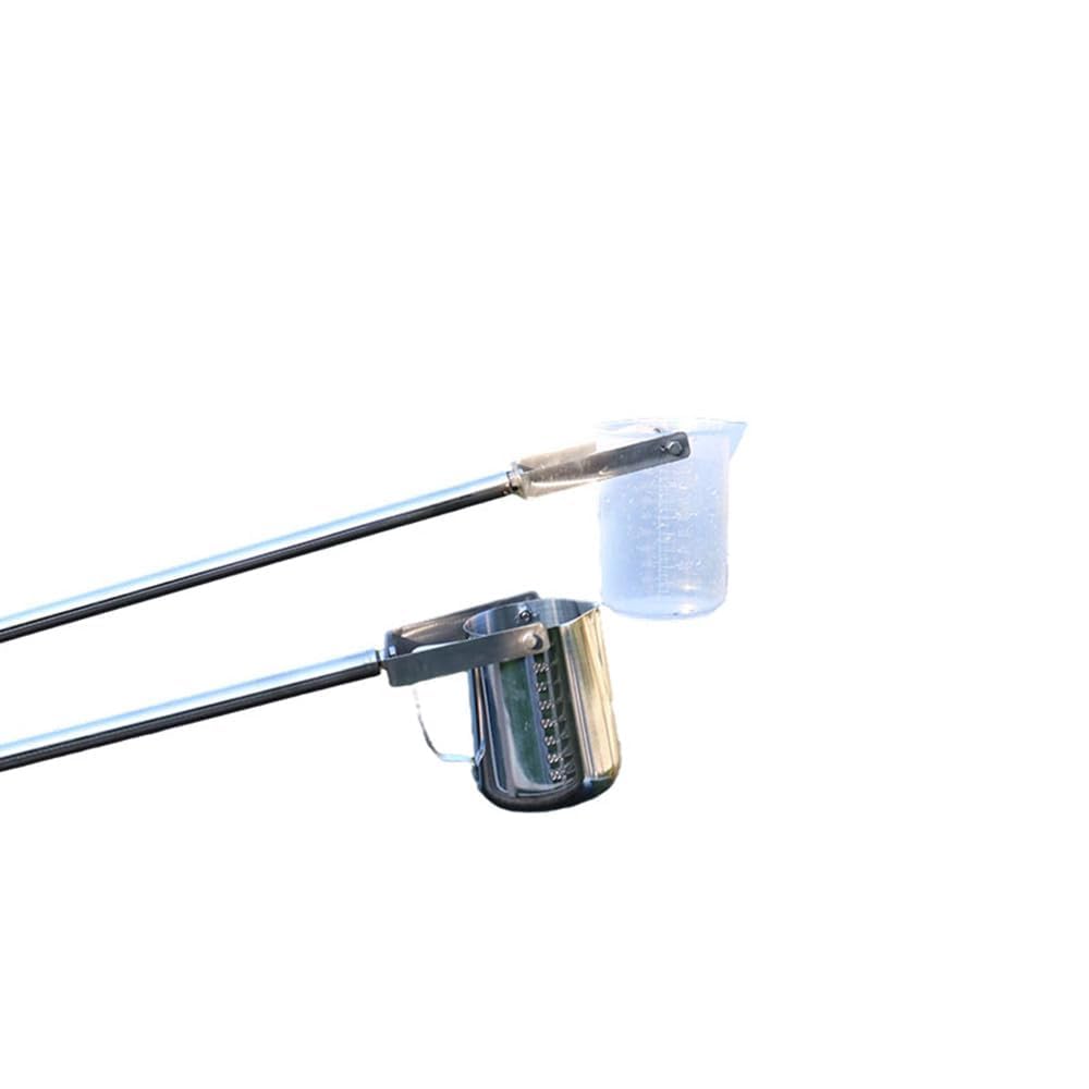 Bastone per campionatore d'acqua in acciaio inox, 500 ml, bicchiere a pendolo e mestolo regolabile da 1,23 a 5 m, in plastica resistente, ideale per campionamento e test dell'acqua