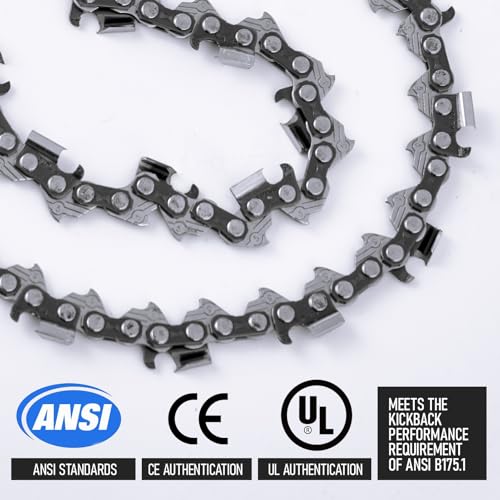 Cutwin 3 Pack 20 inch Chainsaw Chain .325" Pitch .058" Gauge 76 Drive Links, Full Chisel UL Approved Replacement Chainsaw Blade for 53543, 52209, 8901, 8902, 21LPX076, 36880050076, 25RM376E by Cutwin - Image 5