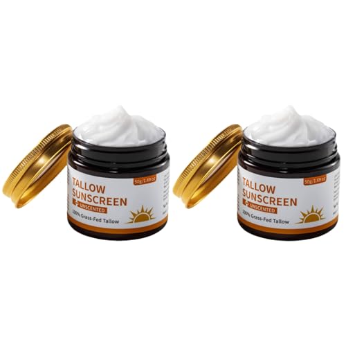 Loción de protección solar SPF 50, 2 x 50 ml, loción de crema solar no grasa, protector solar ligero, protección de banda ancha, resistente al agua, resistente al sudor, para actividades al aire libre