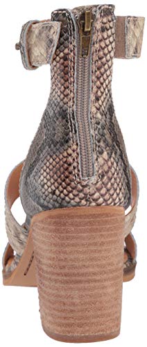 Frye And Co. Women's Bryn Stitch Sandal Heeled, Taupe Snake, 6.5 M Us #TOP2