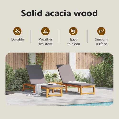 Lit de soleil de jardin marron résistant aux intempéries avec dossier