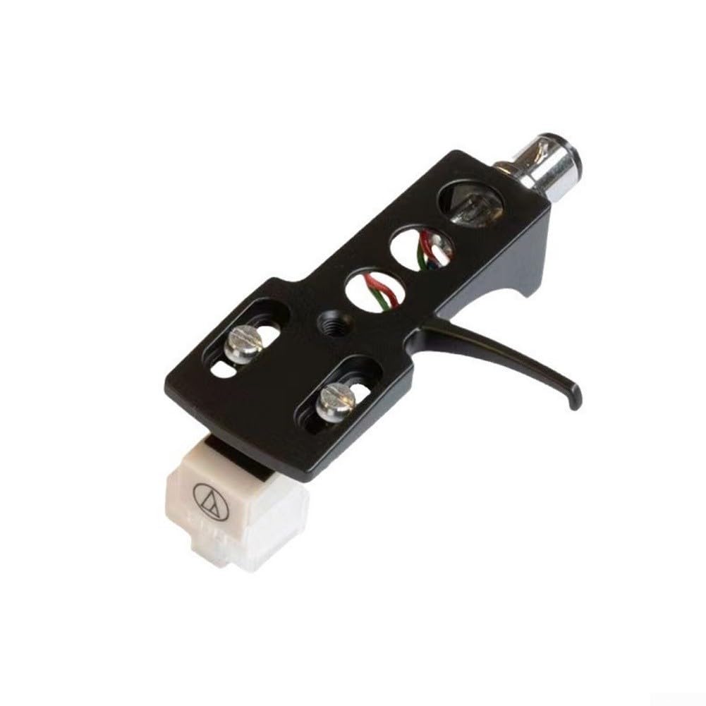 MM - Cartuccia Phono per AT3600L con ago diamantato, Cantilever in fibra di carbonio, risposta 20Hz-20kHz, supporto da 13 mm per giradischi LP, nero (nero)