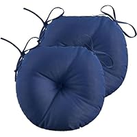 Cuscini rotondi per sedia, 38 cm, confezione da 2/4/6, comodi cuscini per sedie da interni ed esterni, per giardino, bistrot, patio, ufficio, caffetteria, morbidi ed eleganti