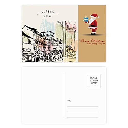 Cartes postales Père Noël lot de 20 Lijiang Chine correspondance Noël