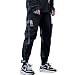 Produktbild ECOSWAY Herren Arbeit Kampf Cargohose mit Taschen Schnalle Riemen Techwear Hose, Herren Arbeit Freizeit Hose, Modisch Elastisch Hose - Large