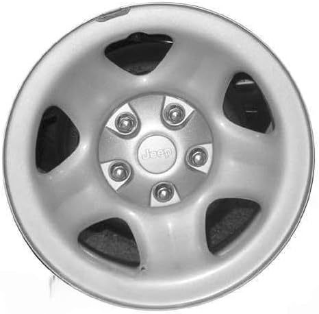 16x7 inch OEM Direct Replacement Steel Wheel for Jeep Wrangler 1997–2006 5-114.3mm Silver 16 in Rim 560-09012A