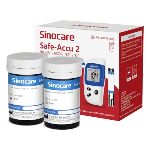 sinocare Blutzucker Teststreifen Set 50 (Safe-Accu2 Teststreifen 50 (ohne Lanzetten))