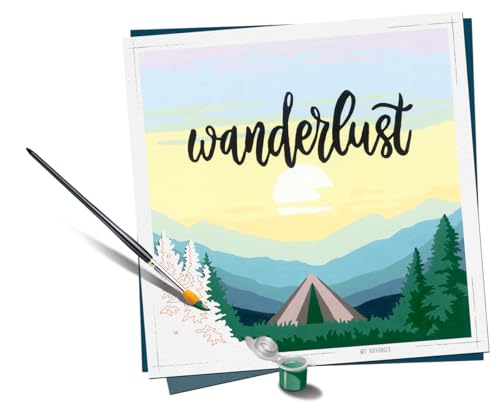 Ravensburger Wanderlust Paint by Numbers Kit for Adults - 20269 - Painting Arts and Crafts for Ages 12 and Up