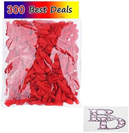 Globos de agua, 300 unidades, color rojo