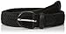 Luxury Divas Black Braided Elastic Stretch Belt Size Medium