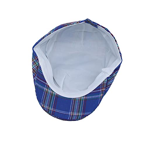 Withmoons Newsboy Flat Cap Tartan Check Plaid Outdoors Beret Hat Yz30078 (Lightblue) #TOP4
