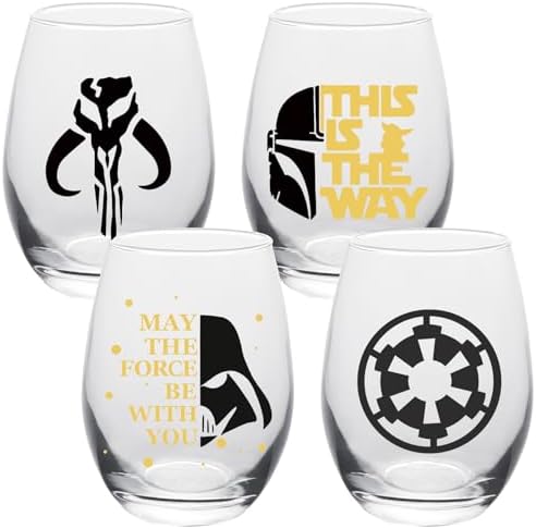 Joyjolt Star Wars Darth Vader Lightsaber Stemless Drinking 