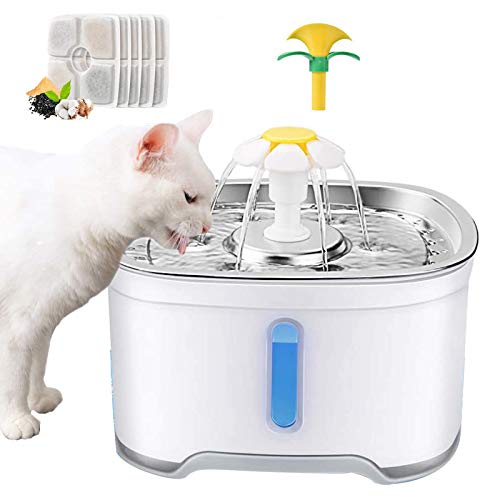 Fuente de agua automática para gato 2.5L con filtro
