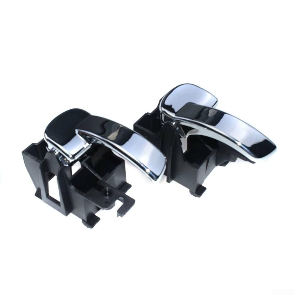 Tiradores interiores cromados para puerta para Nissan Navara D40 y Pathfinder R51 (2005-2013), juego de repuesto de plástico ABS (izquierdo y derecho) 80671-4X02B y 80670-4X02B