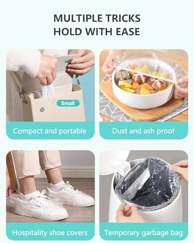 Years calm 30PCS Disposable Shower Caps, Clear Shower Caps for Travel, large Plastic Hair Caps for Women, Home Use, Hotel (30PCS large Size 20.5'