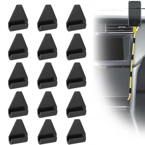 15 Pcs Car Trim Cable Clips Wire Organizer for Vehicle Interior No Adhesive Reusable Cord Holder for Phone Chargers Dash Cams & More Easy Installation