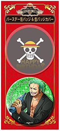 One Piece ONE PIECE Straw Hat Store Limited Birthday Can Badge & Can Badge Cover Set Zorro Can Badge