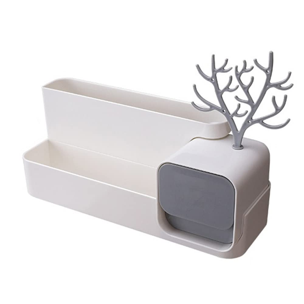 Étagère de rangement cosmétique murale sans perçage pour douche et cuisine