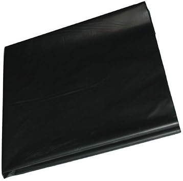 4M X 8M Black Polythene Sheeting 125Mu / 500G Plastic Sheet Protection Cover