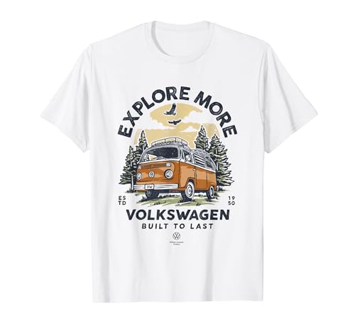 Prodotto con licenza ufficiale Volkswagen con il design Campervan Explore More Type 2 T2.