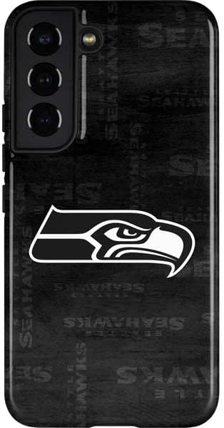 Skinit Pro Phone Case Compatible with Galaxy S22 - Officially Licensed NFL Seattle Seahawks Zone Block Design