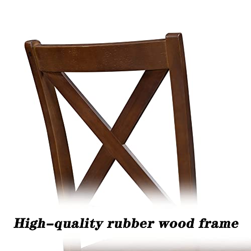 Virabit Dining Room Chairs Set Of 2, Farmhouse Dining Chairs With X-Back And Rubber Wood Legs For Kitchen Dining Room #TOP4
