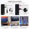 Extensor HDMI 4K de 1.5 pies, cable extensor HDMI corto 2.1 4K@30Hz/60Hz, adaptador HDMI macho a hembra de ultra alta velocidad compatible con Roku TV Stick, Xbox PS5/PS4, reproductor Blu Ray, HDTV, laptop PC, impresora 8