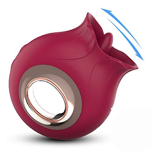 Víbratore con 9 Modalità di Aspirazione e 9 di Vibrazione, per Capezzoli Baciare Ventosa Sesso Orale Giocattoli per l'orgasmo Clitorideo, Claret