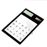 calculadora transparente Diseñado con dígitos de la pantalla LCD, pantalla de 8 dígitos hace que la calculadora delgada fácil de usar
