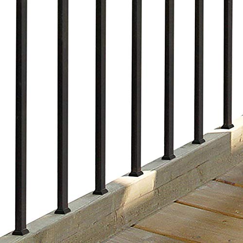 Nuvo Iron Sqps36 3/4" X 36" Balusters-10 Pack Baluster, 3/4" X 36" L. Galvanized Square, Black, 10 Count #TOP3