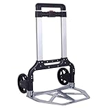 Die Griffhöhe des Wagens kann durch Drücken des oberen Knopfes mit einer Höhe von 75 cm und 108 cm eingestellt werden.