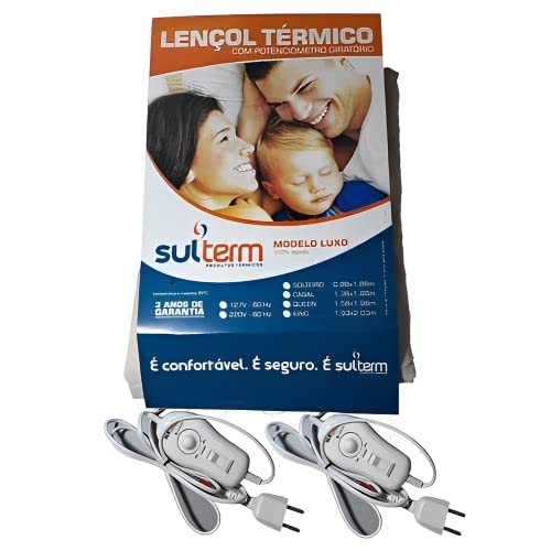 Lençol Térmico King 220v Luxo 3 Anos Garantia 10 Temperaturas