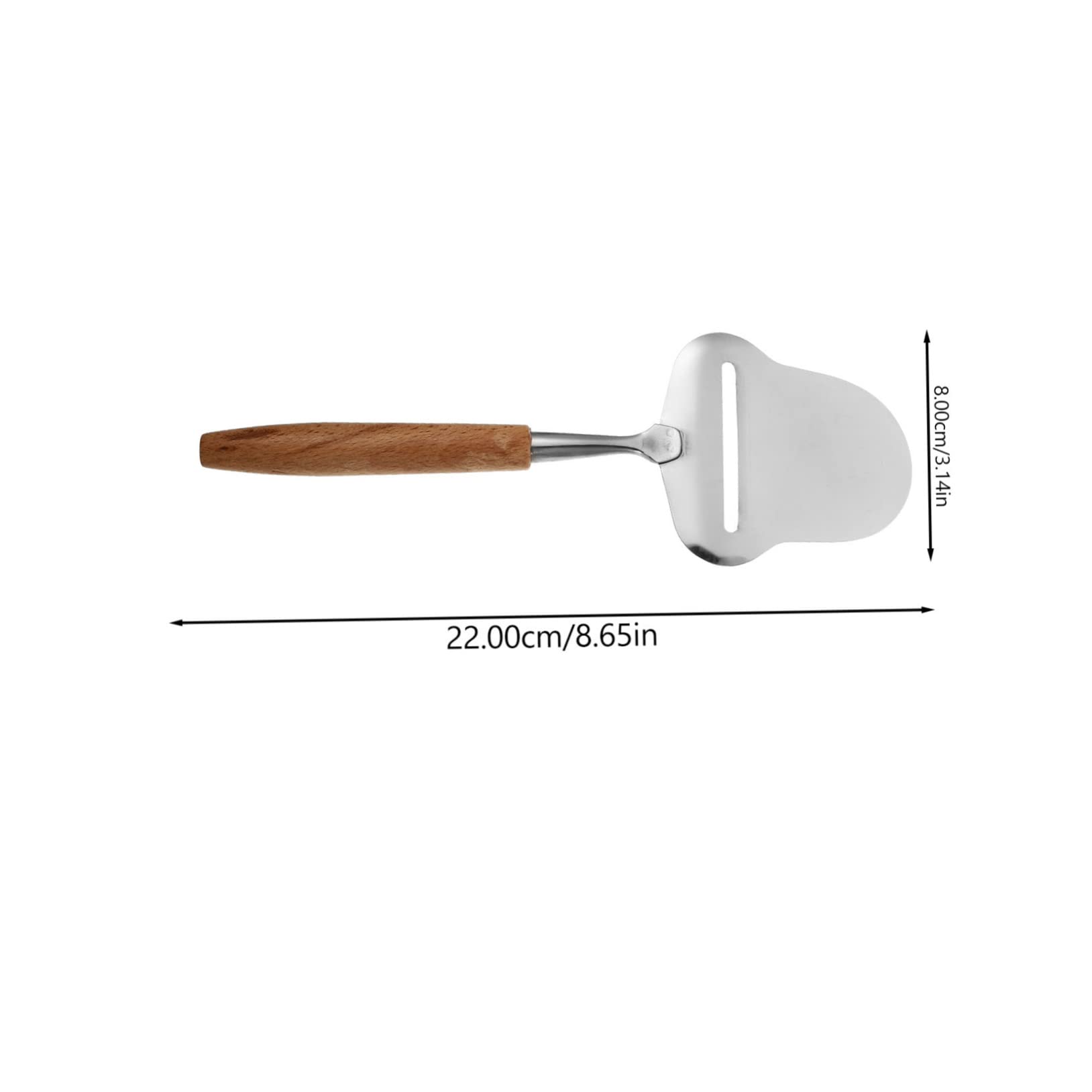 PRETYZOOM Elegant Stainless Steel Cheese Shredder Non-slip Handle Cheese Grater Cheese Cutter for Kitchen