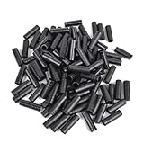 ChasCoCo自転車 ディレイラー アウターキャップ 50個入 直径4mmの可変速ラインチューブに適しています 軽量 柔らかく 耐久性 インストールが簡単 ブラック