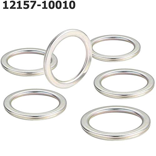 Seapple 12157-10010 90430-24003 90430-18008 Differential and Transmission/Transfer Case Drain Plug Crush Washers Gaskets Compatible with Toyota 4runner Tacoma Tundra FJ Cruiser Land Cruiser