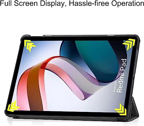 Maxgood Capa Smart Case Compatível Para Xiaomi Redmi Pad 6 10.6'' 2023-PRETO, Leve, PU de qualidad