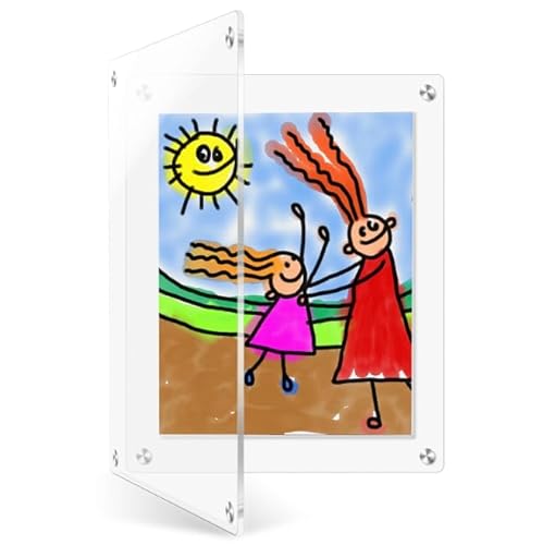 Juoifip 11X14 Acrylic Floating Picture Frame For Wall Mount cover