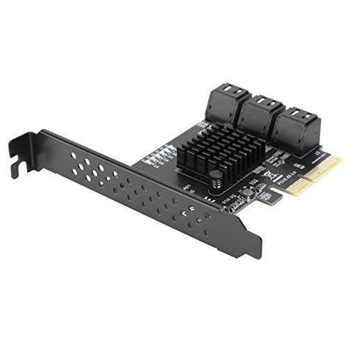 Tarjeta ASM1166 PCIE a SATA3.0 para ampliar puertos de discos duros en torres de PC 4