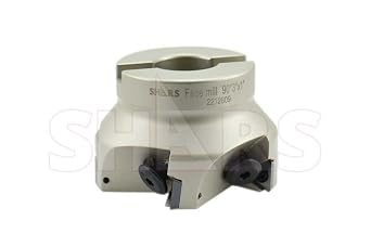 Shars 3 90 Degree Square Shoulder Indexable Face Mill TPG Insert 404-1878W S[