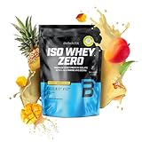 BioTechUSA Iso Whey Zero | Premium Whey Protein Isolate | Grass-Fed | Enzyme-Free | Sugar- and Gluten-free, 454 g, Piña-mango