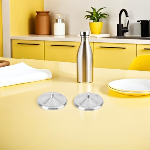 Couvercles de tasse en acier inoxydable premium de 12 cm TOYANDONA aux bords lisses