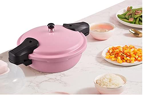 Household Mini Pressure Cooker, Micro Pressure Cooker, Induction Cooker, Gas Stove Are Suitable, Explosion-Proof Small Pressure Cooker, Multi-Function Micro Pressure Cooker, Lovely And Romantic Pink (22Cm) #TOP3