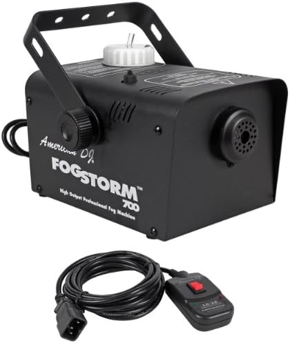 American DJ 700W fog machine with optional timer and wireless remotes available