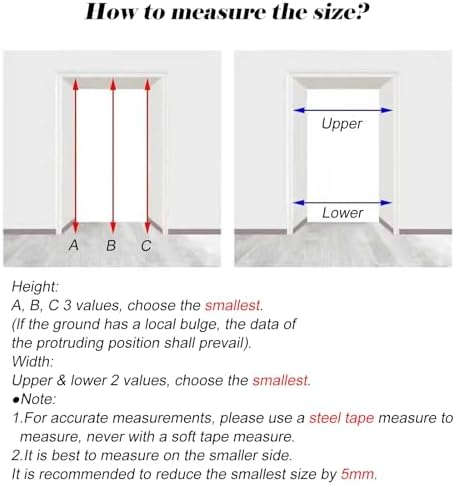 80" Bi-fold Telescopic Folding Door for Kitchen, Bathroom & Office - Lock & Key Aluminum Accordion Privacy Gate, Customizable Interior Door (28.3x80 in / 72x203 cm)