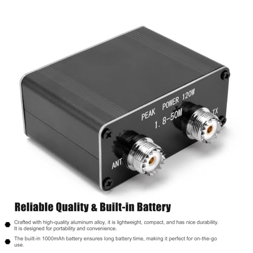 KRHINO Medidor de onda permanente de energia digital swr 120w, 1.8-54mhz, medidor de ondas curtas, m