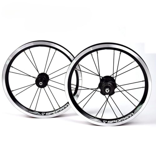 �uNexPon�v 14'' �܂肽���ݎ��]�� �z�C�[���Z�b�g V�u���[�L BMX�z�C�[�� �N�C�b�N�����[�X 9T�V���O���X�s�[�h �A���~�����_�u���E�H�[������ 16/20�z�[�� (�u���b�N)