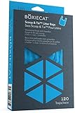 Boxiecat Scoop & Tie Litter Bags – Cat Litter Clump & Poop Bags – Leakproof - Large to Fit Any Scoop – Handles to Conveniently Tie Seal in Odors - Unscented