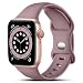 CeMiKa Kompatibel mit Apple Watch Armband 41mm 40mm 38mm 42mm, Ersatz Silikon Sport Armbänder Kompatibel mit iWatch Armband Series 11 10 9 8 7 6 5 4 3 2 1 SE SE3, Damen Herren, RauchViolett