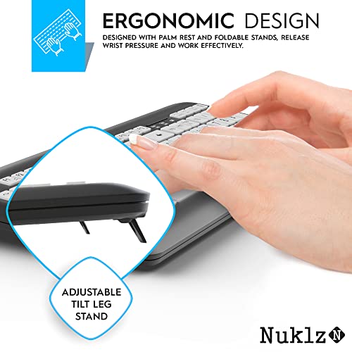 Nuklz N Magnus 325 | Wireless Large Print Full Size Computer Keyboard thumb #7